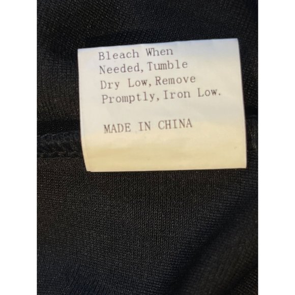 SHEIN Womens Bodycon Dress Zip Front Contrast Reflective Tape Black Size Medium - Picture 11 of 12